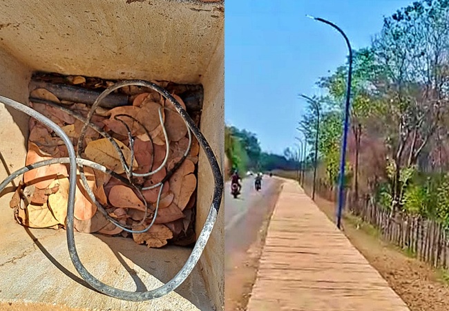 SIGEFREDO PACHECO: Ladrões furtam cabos de energia de pista de caminhada e local fica sem iluminação